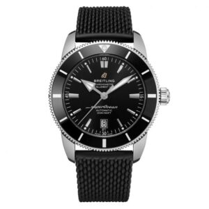 Men's Breitling Superocean Heritage B20 Automatic 46 Black Rubber Strap Watch AB2020121B1S1