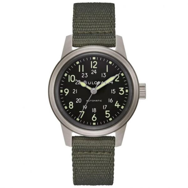 Men's Bulova Military VWI Special Edition HACK Automatic Watch | 38mm | 96A259