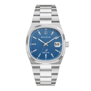 Men's Bulova Super Seville Watch with Square Blue Dial (Model: 96B440)