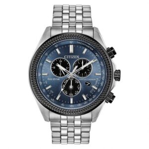Men's Citizen Eco-Drive Brycen Chronograph Blue Black Watch | 44mm | BL5568-54L