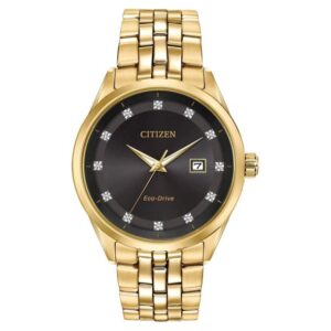 Men's Citizen Eco-Drive Corso Yellow Gold Diamond Accent Watch | 41mm | BM7252-51G