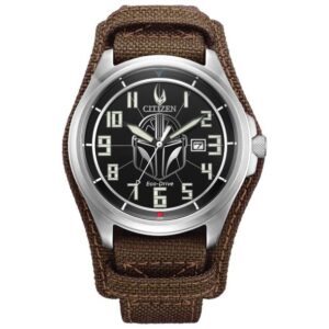 Men's Citizen Eco-Drive Star Wars Mandalorian Fabric Strap Watch | 44mm | AW1411-05W