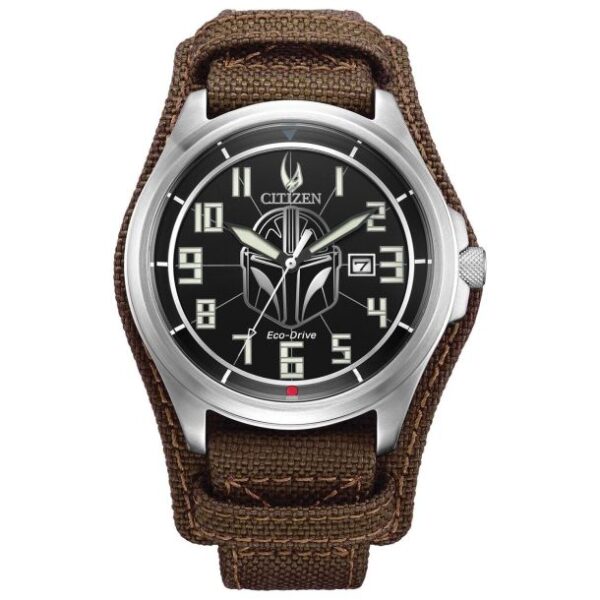 Men's Citizen Eco-Drive Star Wars Mandalorian Fabric Strap Watch | 44mm | AW1411-05W