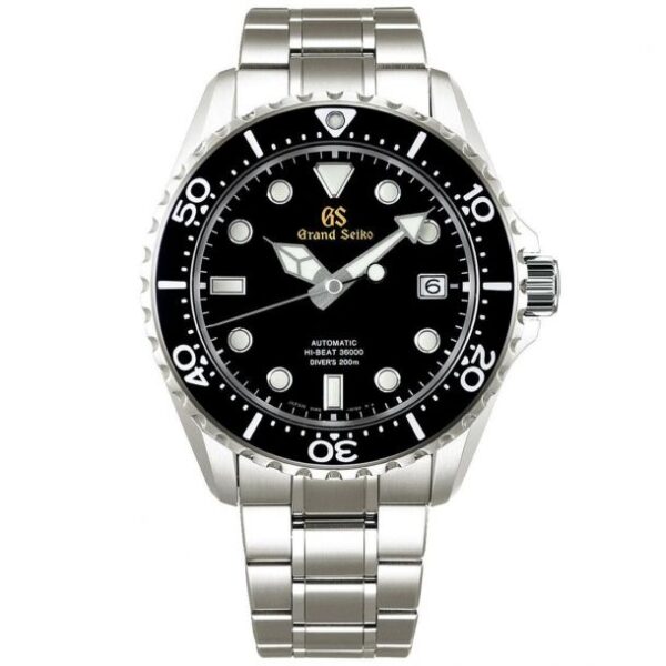 Men's Grand Seiko Sport Hi-Beat 200M Divers Watch, Black Dial SBGH291