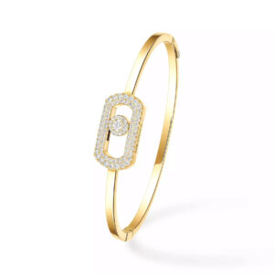 Messika So Move Pave Diamond Bangle Bracelet