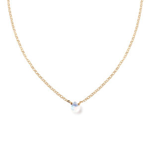 Moonstone Short Gemstone Necklace