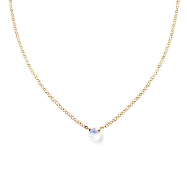 Moonstone Short Gemstone Necklace