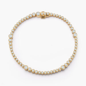 ONDYN Rainsun 6.5" Diamond Tennis Bracelet in 18K Yellow Gold
