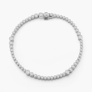 ONDYN Rainsun 7.25" Diamond Tennis Bracelet in 18K White Gold