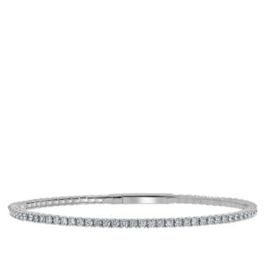 Private Label 14k Gold & Diamond Bangle