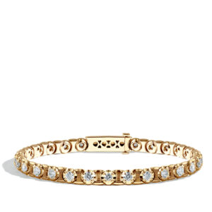 Robert Pelliccia Men's Yellow Gold Diamond Tennis Bracelet