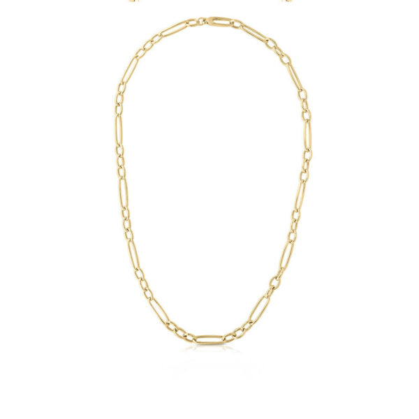 Roberto Coin Alternating Oval Link Necklace
