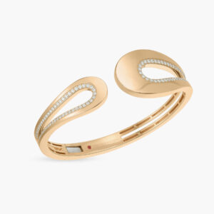 Roberto Coin Cheval Diamond Bangle in 18K Yellow Gold