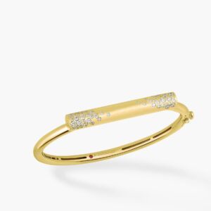 Roberto Coin Domino Diamond Bangle in 18K Yellow Gold