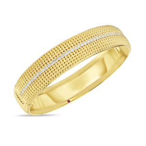 Roberto Coin Opera Wide Hinged Diamond Bangle