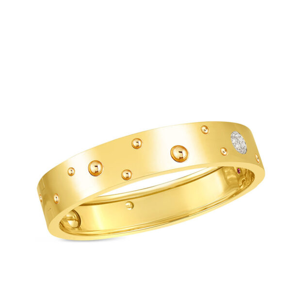 Roberto Coin Pois Moi Luna Thick Diamond Bangle