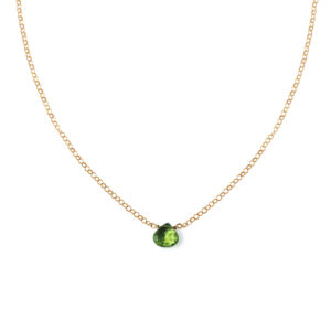 Short Gemstone Necklace - Peridot