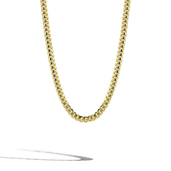 Solid Gold Cuban Link Chain Necklace - 2.6mm
