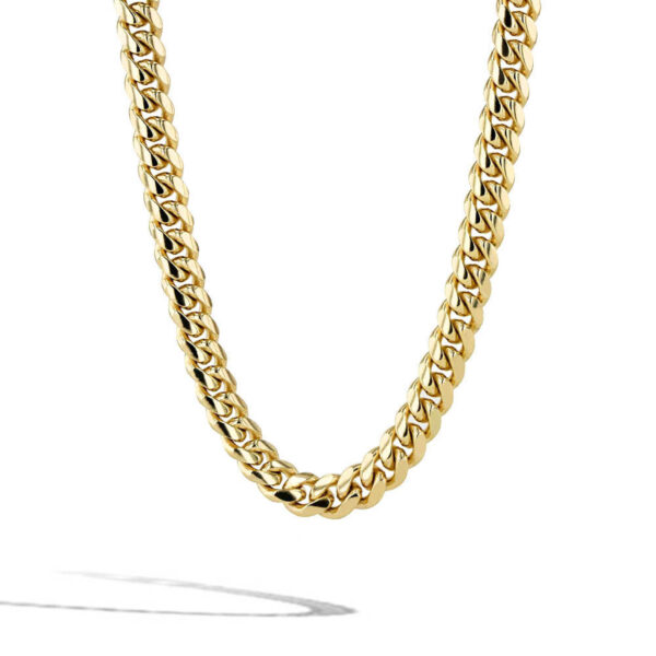 Solid Gold Cuban Link Chain Necklace - 5mm