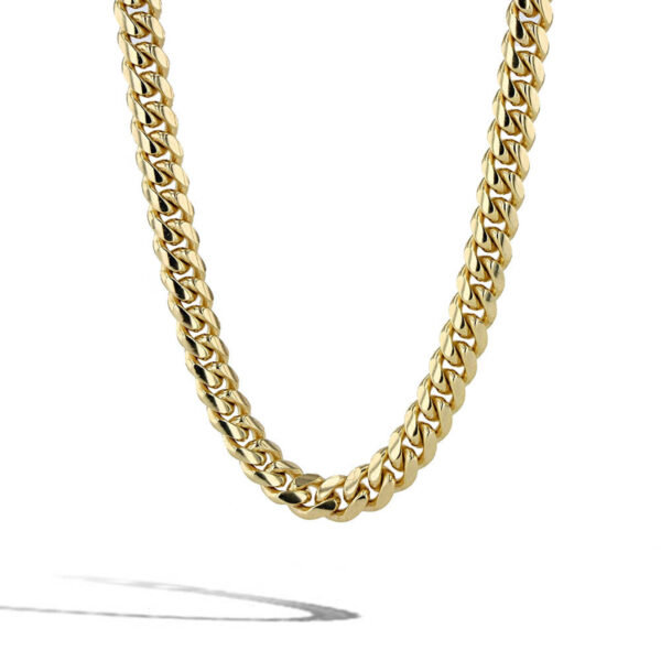 Solid Gold Cuban Link Chain Necklace - 6mm