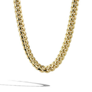 Solid Gold Cuban Link Chain Necklace - 8mm