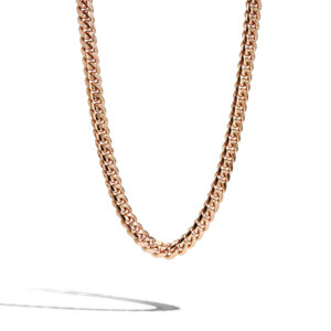 Solid Rose Gold Cuban Link Chain Necklace - 5.85mm