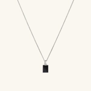Sterling Silver / Black Onyx / 22 inches
