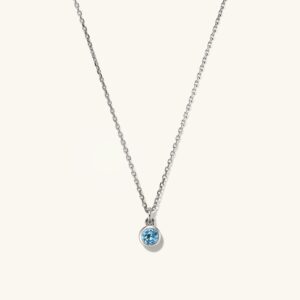 Sterling Silver / Swiss Blue Topaz / 16-18 inches