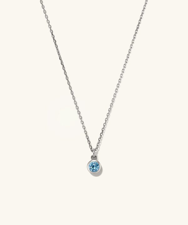 Sterling Silver / Swiss Blue Topaz / 16-18 inches
