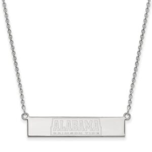 University of Alabama "Crimson Tide" Sterling Silver Bar Necklace