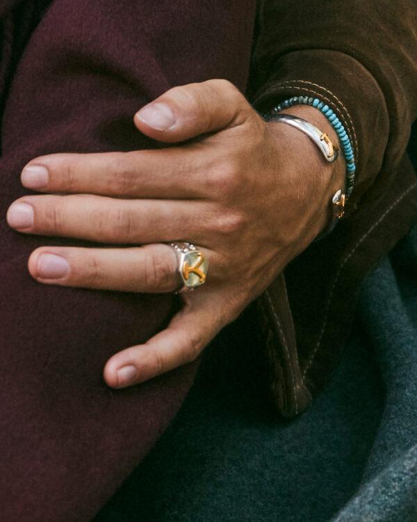 Yellow Rose by Kendra Scott x Yellowstone™ Rip Cuff Bracelet in Vintage Silver