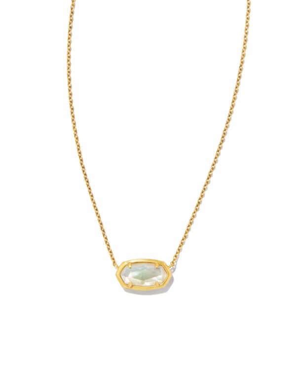 Yellow Rose by Kendra Scott x Yellowstone™ Vintage Gold Elisa Yellowstone Short Pendant Necklace in Ivory Mother-of-Pearl